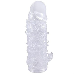 CAPA PENIANA EM SILICONE COM ESTIMULADOR