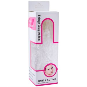 CAPA PENIANA MASSAGEADORA TRANSPARENTE 15CM