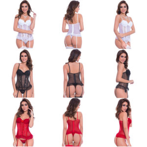 ESPARTILHO EM TULE COM DETALHES EM RENDA E LAÇOS