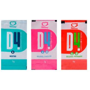 D4 SACHÊ LUBRIFICANTE ÍNTIMO BEIJÁVEL 5G