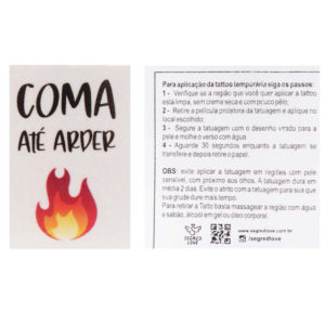 COMA ATÉ ARDER GEL EXCITANTE COM TATOO 15ML