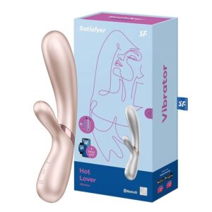 HOT LOVER VIBRADOR DE PONTO G E CLITÓRIS BLUETOOTH COM FUNÇÃO DE AQUECIMENTO